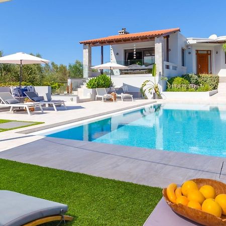 Villa Ampelaki - Premium Villa With Heated Pool Kounoupidhianá Extérieur photo